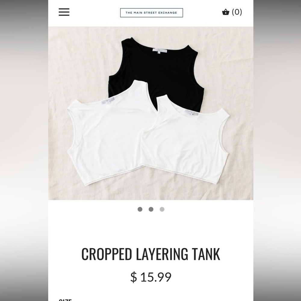 ISO modest layering tank